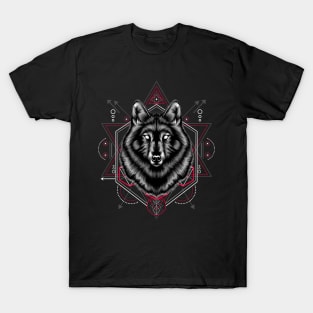 The Wolf sacred geometry T-Shirt